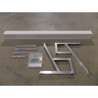 8' FREE STANDING BENCH KIT WITH WHITE PANELS