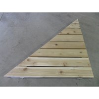 Left Triangle Corner Aluminum-Cedar