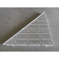 Right Triangle Corner Aluminum-Thruflow Gray
