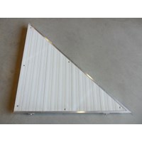 Right Triangle Corner Aluminum-White