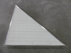Left Triangle Corner Aluminum-White