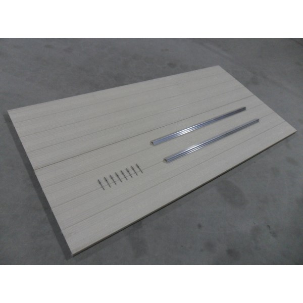 2'X4' Aluminum Decking Panel With Trim & Rivets-Beige