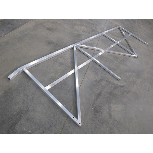 12' Aluminum Residential Gangway Truss Style Hand Rail Right Side