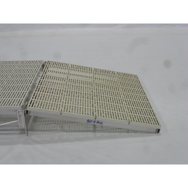 4'X4' Ramp Aluminum-Thruflow White With Hinge