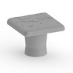 Snap-in Cap for SLX Wave Ports (2) Gray