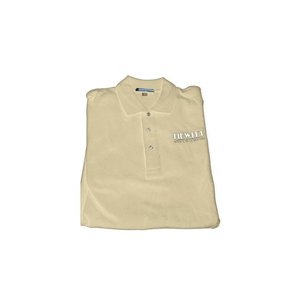 Hewitt Cotton Polo Shirt-Cream L
