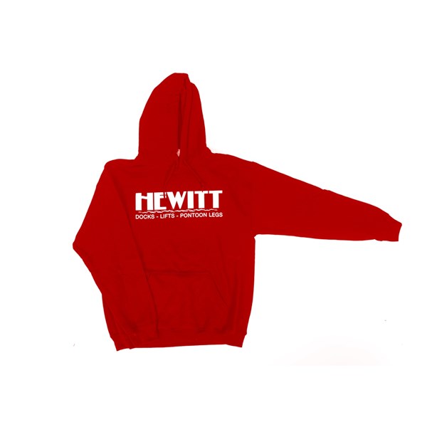 Hewitt Hooded Sweatshirt-Red L
