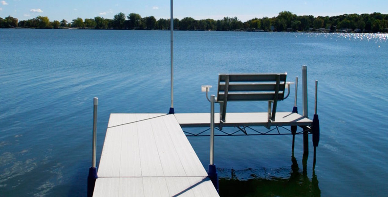 Roll-A-Dock with chair