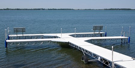T shaped Roll-A-Dock