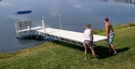 Launching Roll-A-Dock