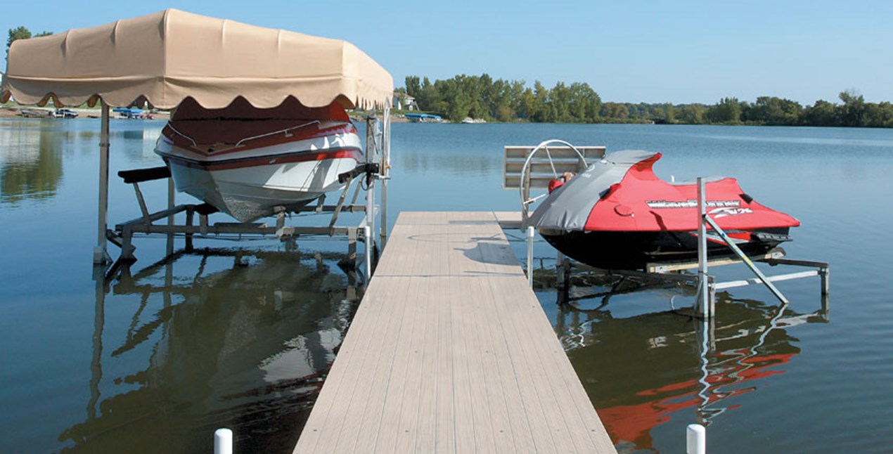 Roll-A-Dock - A Dock With Wheels For Easy Movement